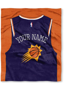 Phoenix Suns Personalized Jersey Silk Touch Fleece Blanket - Purple