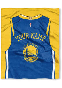 Golden State Warriors Personalized Jersey Silk Touch Fleece Blanket