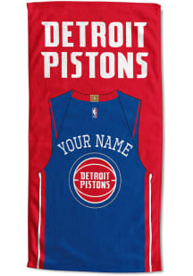 Detroit Pistons Personalized Jersey Beach Towel