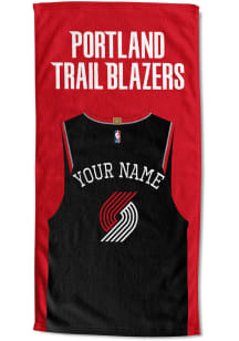 Portland Trail Blazers Personalized Jersey Beach Towel