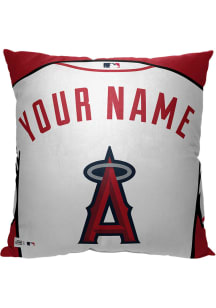 Los Angeles Angels Personalized Jersey Throw Pillow - Red