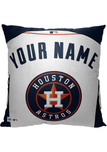Houston Astros Personalized Jersey Throw Pillow - Navy Blue