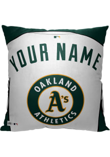 Oakland Athletics Personalized Jersey Throw Pillow - Green