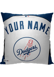 Los Angeles Dodgers Personalized Jersey Throw Pillow - Blue