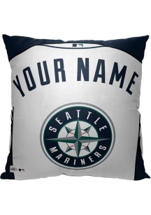 Seattle Mariners Personalized Jersey Throw Pillow - Navy Blue