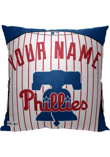 Philadelphia Phillies Personalized Jersey Throw Pillow - Blue
