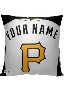 Pittsburgh Pirates Personalized Jersey Throw Pillow - Black