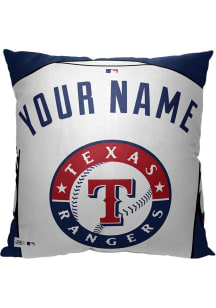 Texas Rangers Personalized Jersey Throw Pillow - Blue