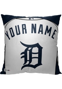 Detroit Tigers Personalized Jersey Throw Pillow - Blue