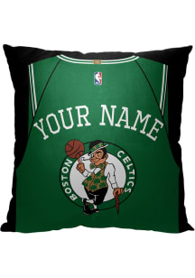 Boston Celtics Personalized Jersey Throw Pillow - Green