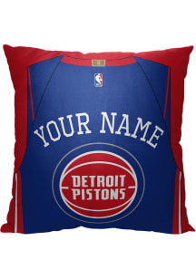 Detroit Pistons Personalized Jersey Throw Pillow - Red