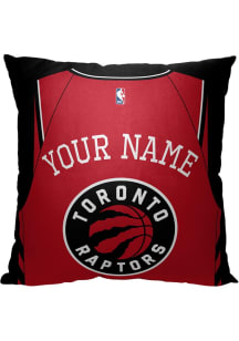 Toronto Raptors Personalized Jersey Throw Pillow - Red