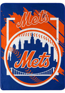 New York Mets Micro Raschel Throw Blanket - Blue