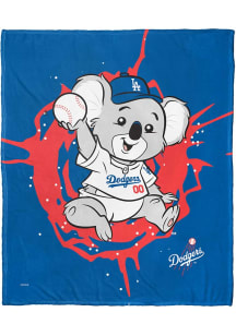 Los Angeles Dodgers Mascot Silk Touch Fleece Blanket - Blue