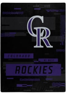 Colorado Rockies Digitize 60X80 Raschel Throw Blanket - Purple