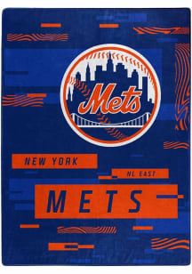 New York Mets Digitize 60X80 Raschel Throw Blanket - Blue