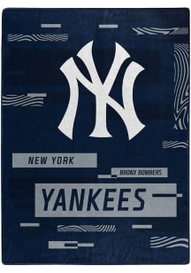 New York Yankees Digitize 60X80 Raschel Throw Blanket - Blue