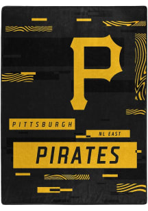 Pittsburgh Pirates Digitize 60X80 Raschel Throw Blanket - Black