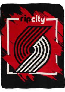 Portland Trail Blazers Micro Raschel Throw Blanket - Red