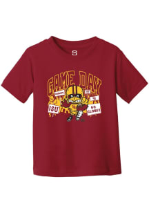 Summit Sportswear Iowa State Cyclones Toddler Cardinal Red Football Cy Short Sleeve T-Shirt
