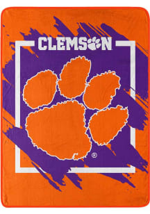 Clemson Tigers Dimensional Raschel Throw Blanket - Orange