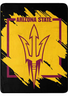 Arizona State Sun Devils Dimensional Micro 46x60 Raschel Throw Blanket - Red