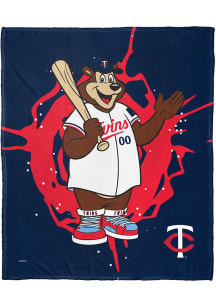 Minnesota Twins Mascot Silk Touch Fleece Blanket - Blue