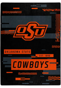 Oklahoma State Cowboys Digitize Raschel Throw Blanket - Orange