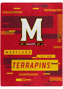 Maryland Terrapins Digitize Raschel Throw Blanket - Red