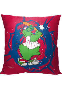 Philadelphia Phillies Mascot Printed Throw Throw Pillow - Red