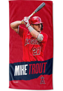 Los Angeles Angels Mike Trout Printed Beach Towel