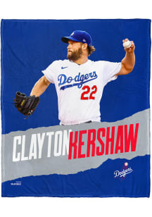 Los Angeles Dodgers Clayton Kershaw 50x60 Silk Touch Fleece Blanket - Blue