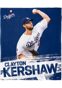 Los Angeles Dodgers Kershaw 50x60 Silk Touch Fleece Blanket - Blue