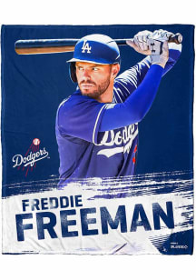 Los Angeles Dodgers Freddie Freeman 50x60 Silk Touch Fleece Blanket - Blue