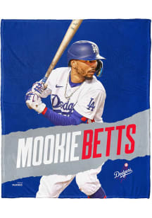 Los Angeles Dodgers Mookie Betts 50x60 Silk Touch Fleece Blanket - Blue