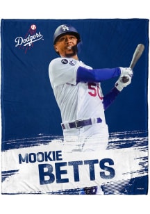 Los Angeles Dodgers Betts 50x60 Silk Touch Fleece Blanket - Blue