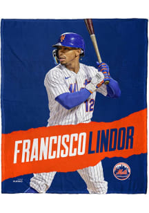 New York Mets 50x60 Silk Touch Fleece Blanket - Blue