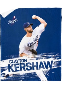 Los Angeles Dodgers Kershaw 50x60 Silk Touch Shepra Fleece Blanket - Blue