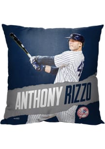 New York Yankees Anthony Rizzo Printed Throw Throw Pillow - White