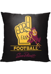 Arizona State Sun Devils Number 1 Fan Throw Pillow - Black