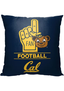Cal Golden Bears Number 1 Fan Throw Pillow - Navy Blue