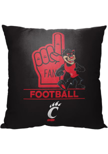Cincinnati Bearcats Number 1 Fan Throw Pillow - Black