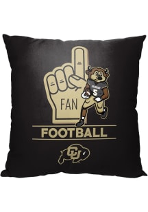 Colorado Buffaloes Number 1 Fan Throw Pillow - Black