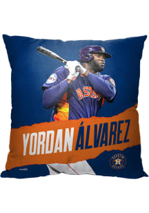 Houston Astros 18x18 Yordan Alvarez Throw Pillow - Orange