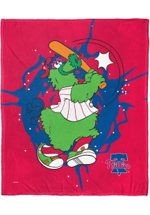 Philadelphia Phillies Mascots 50x60 Silk Touch Fleece Blanket - Red