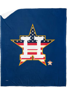 Houston Astros Jersey Silk Touch Sherpa Fleece Blanket - Blue