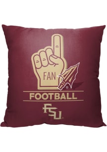 Florida State Seminoles Number 1 Fan Throw Pillow - Red