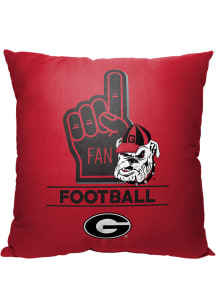 Georgia Bulldogs Number 1 Fan Throw Pillow - Red