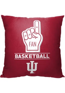 Indiana Hoosiers Number 1 Fan Throw Pillow - Red