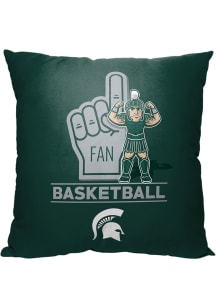 Michigan State Spartans Number 1 Fan Throw Pillow - Green